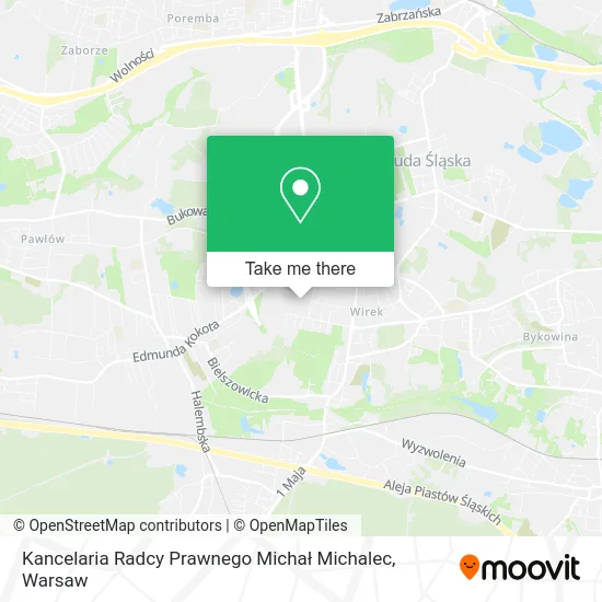 Карта Kancelaria Radcy Prawnego Michał Michalec