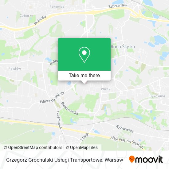 Grzegorz Grochulski Usługi Transportowe map