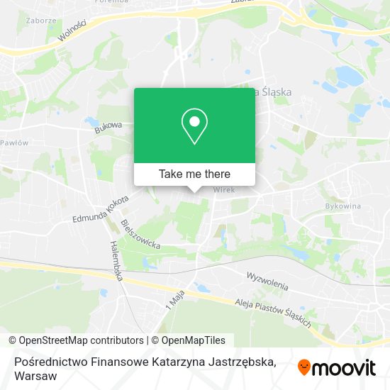 Pośrednictwo Finansowe Katarzyna Jastrzębska map