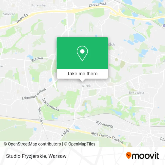 Карта Studio Fryzjerskie