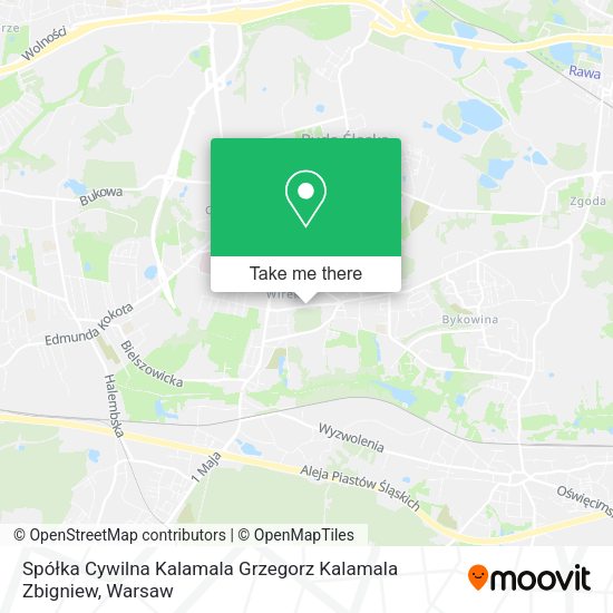 Spółka Cywilna Kalamala Grzegorz Kalamala Zbigniew map