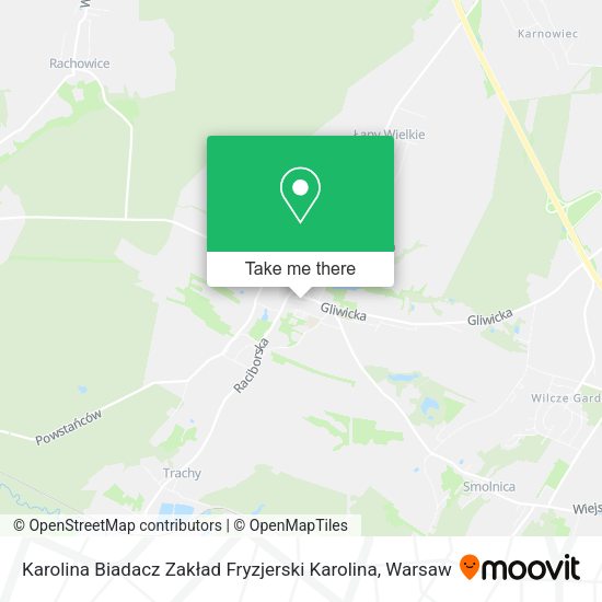 Karolina Biadacz Zakład Fryzjerski Karolina map