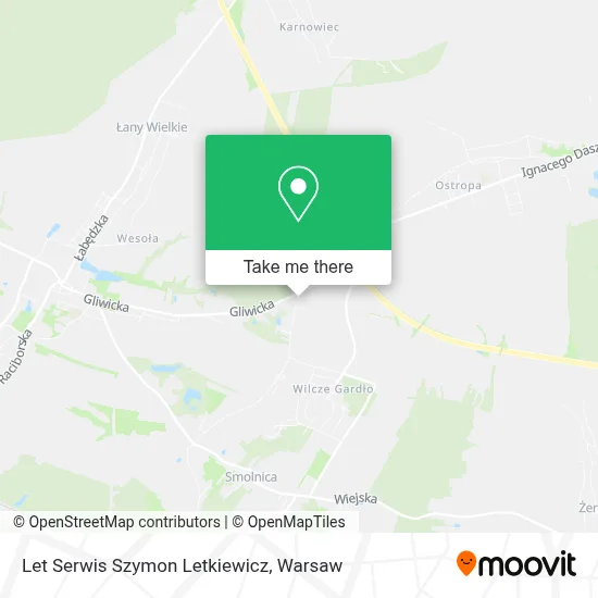 Let Serwis Szymon Letkiewicz map