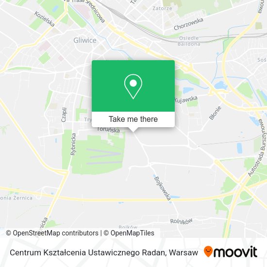 Centrum Kształcenia Ustawicznego Radan map