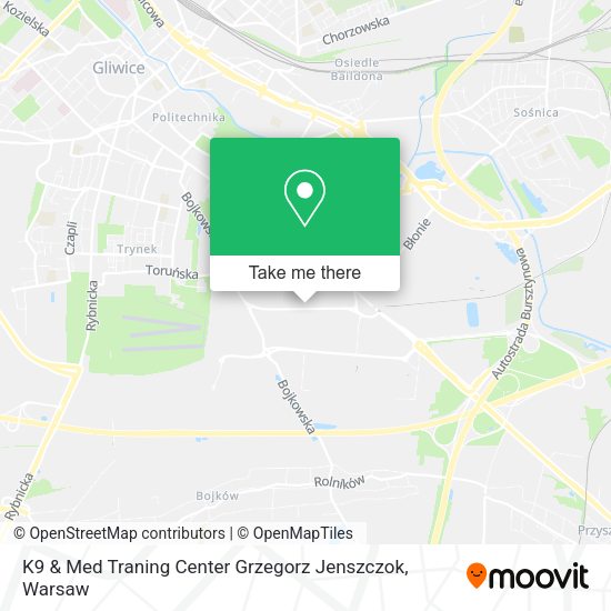 K9 & Med Traning Center Grzegorz Jenszczok map