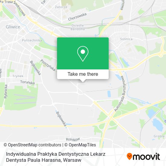 Indywidualna Praktyka Dentystyczna Lekarz Dentysta Paula Harasna map