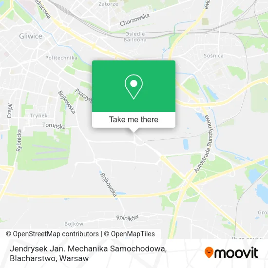 Карта Jendrysek Jan. Mechanika Samochodowa, Blacharstwo