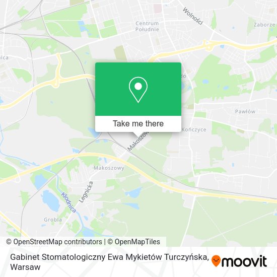 Gabinet Stomatologiczny Ewa Mykietów Turczyńska map