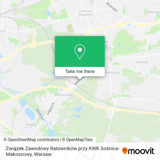 Związek Zawodowy Ratowników przy KWK Sośnica-Makoszowy map