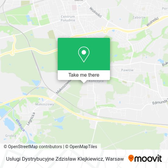 Usługi Dystrybucyjne Zdzisław Klejkiewicz map