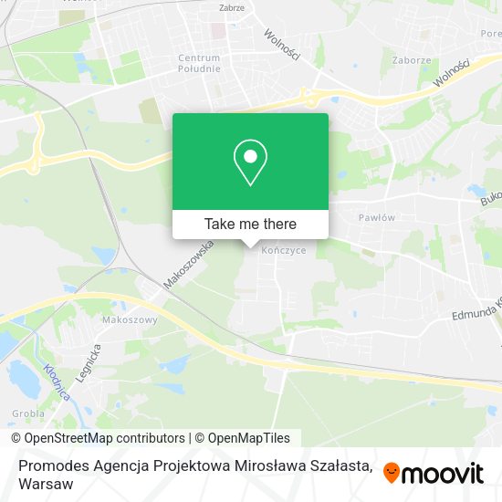 Promodes Agencja Projektowa Mirosława Szałasta map