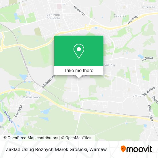 Zaklad Uslug Roznych Marek Grosicki map