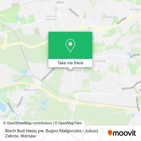 Blach Bud Hasip pw. Bugno Małgorzata i Juliusz Zabrze map