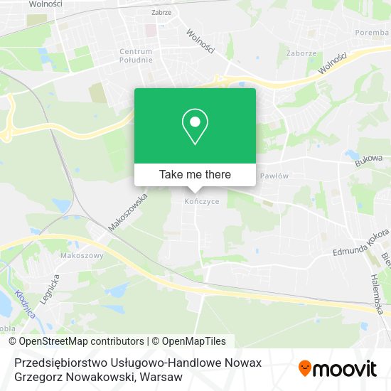 Przedsiębiorstwo Usługowo-Handlowe Nowax Grzegorz Nowakowski map