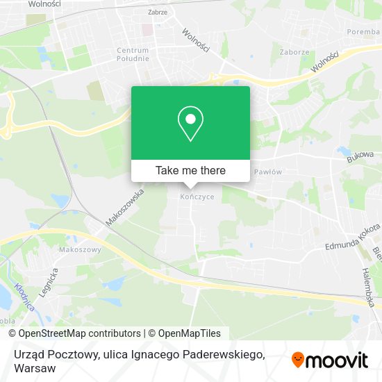 Urząd Pocztowy, ulica Ignacego Paderewskiego map