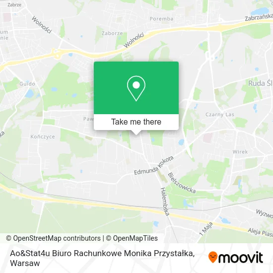 Карта Ao&Stat4u Biuro Rachunkowe Monika Przystałka