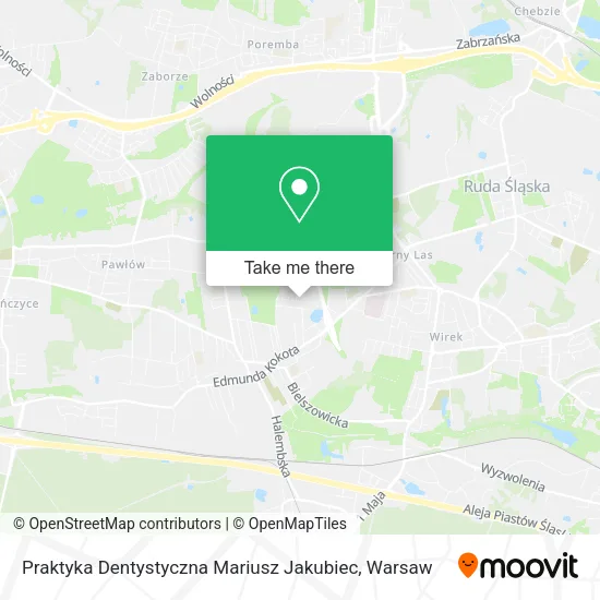 Praktyka Dentystyczna Mariusz Jakubiec map