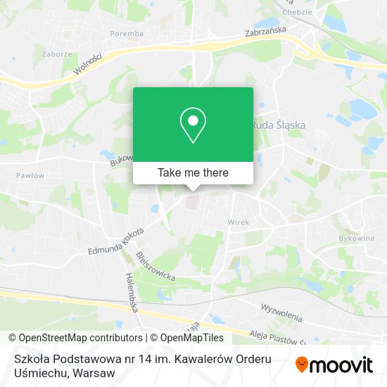 Szkoła Podstawowa nr 14 im. Kawalerów Orderu Uśmiechu map