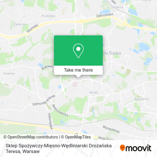 Sklep Spożywczy-Mięsno-Wędliniarski Drożańska Teresa map