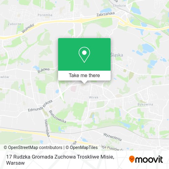 17 Rudzka Gromada Zuchowa Troskliwe Misie map