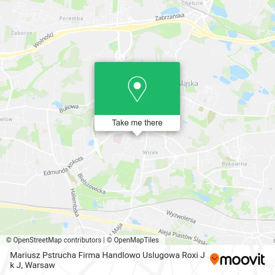 Карта Mariusz Pstrucha Firma Handlowo Uslugowa Roxi J k J