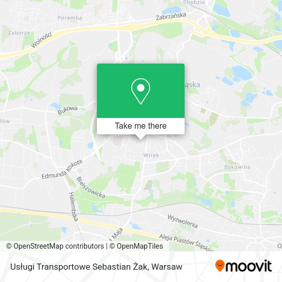 Usługi Transportowe Sebastian Żak map