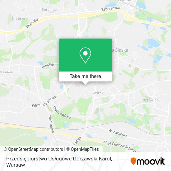 Przedsiębiorstwo Usługowe Gorzawski Karol map