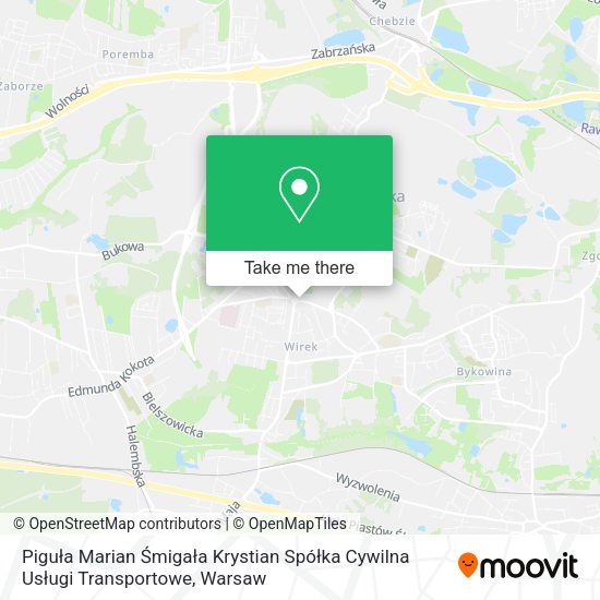 Piguła Marian Śmigała Krystian Spółka Cywilna Usługi Transportowe map