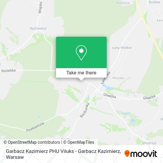 Garbacz Kazimierz PHU Viluks - Garbacz Kazimierz map