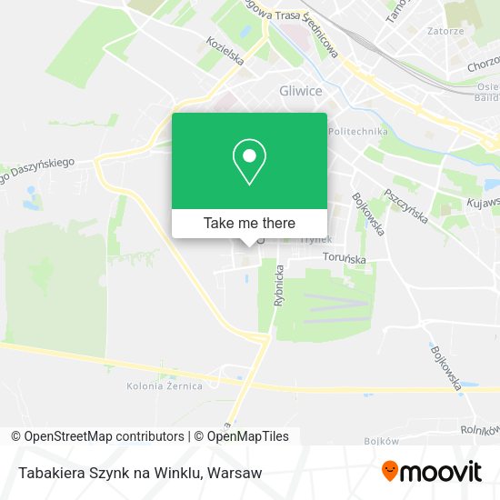 Tabakiera Szynk na Winklu map