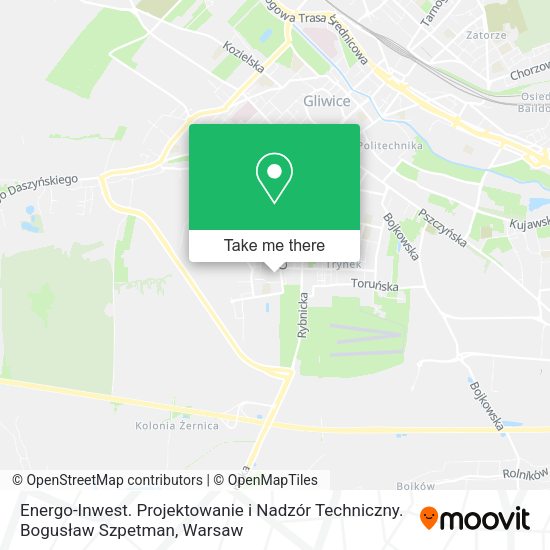 Energo-Inwest. Projektowanie i Nadzór Techniczny. Bogusław Szpetman map