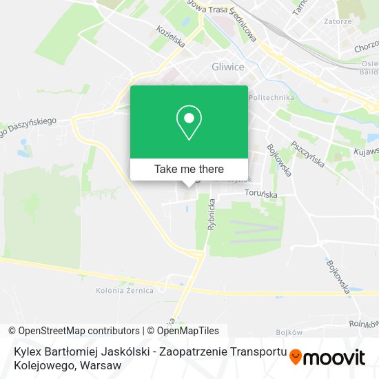 Kylex Bartłomiej Jaskólski - Zaopatrzenie Transportu Kolejowego map