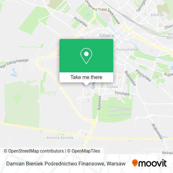 Damian Bieniek Pośrednictwo Finansowe map