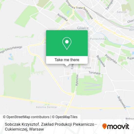 Sobczak Krzysztof. Zakład Produkcji Piekarniczo - Cukierniczej map