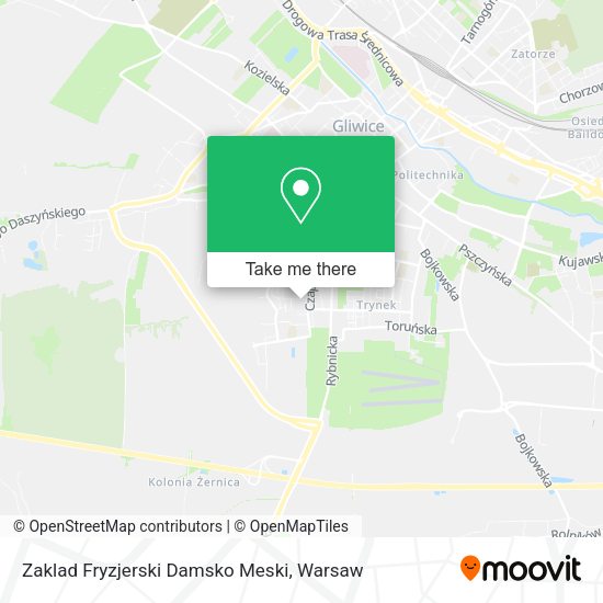 Zaklad Fryzjerski Damsko Meski map