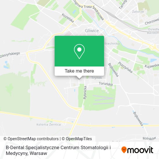 Карта B-Dental Specjalistyczne Centrum Stomatologii i Medycyny