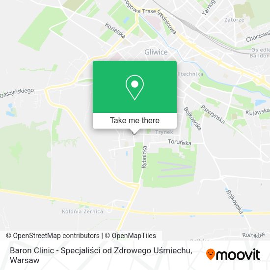 Baron Clinic - Specjaliści od Zdrowego Uśmiechu map