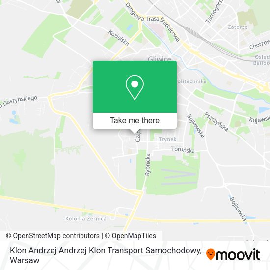 Карта Klon Andrzej Andrzej Klon Transport Samochodowy