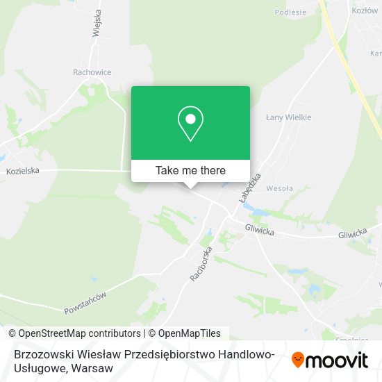 Brzozowski Wiesław Przedsiębiorstwo Handlowo-Usługowe map