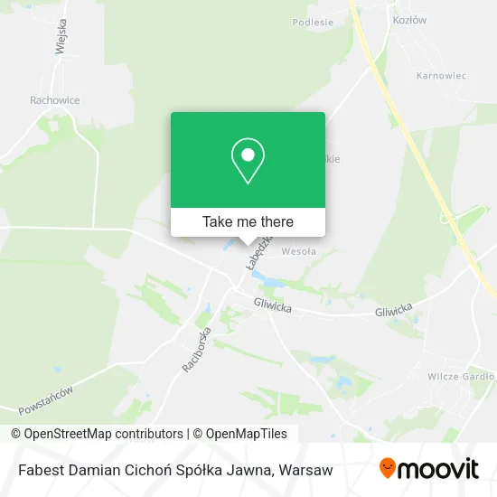 Карта Fabest Damian Cichoń Spółka Jawna
