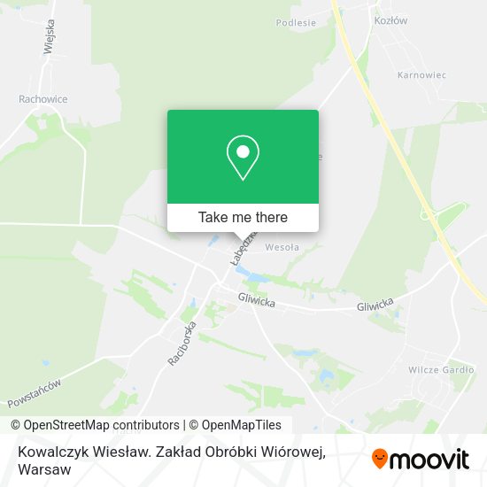 Kowalczyk Wiesław. Zakład Obróbki Wiórowej map