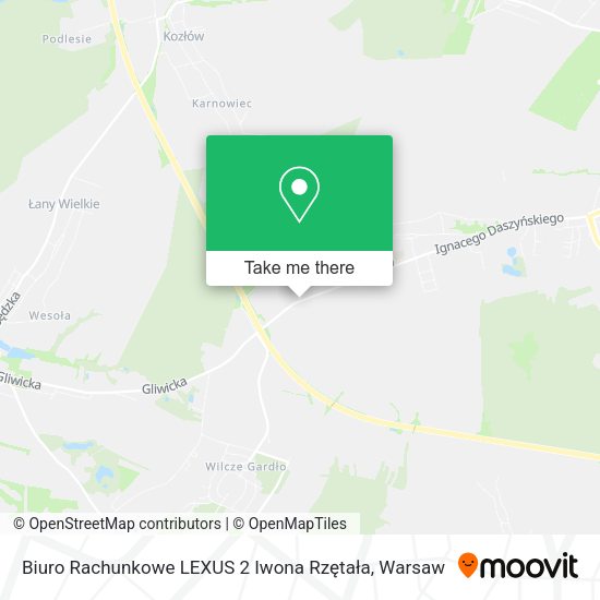 Biuro Rachunkowe LEXUS 2 Iwona Rzętała map