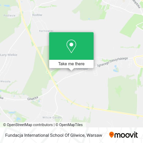 Fundacja International School Of Gliwice map