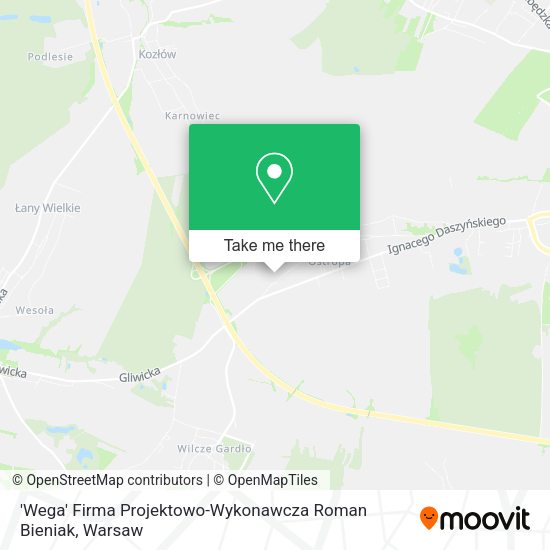 'Wega' Firma Projektowo-Wykonawcza Roman Bieniak map