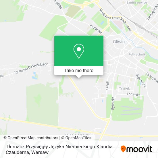 Tłumacz Przysięgły Języka Niemieckiego Klaudia Czauderna map