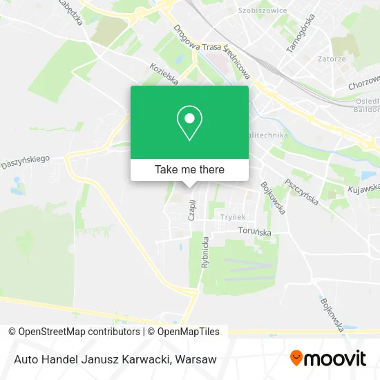 Карта Auto Handel Janusz Karwacki