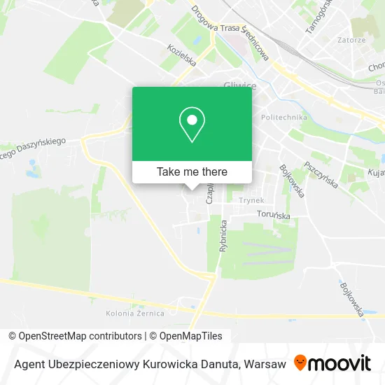 Карта Agent Ubezpieczeniowy Kurowicka Danuta