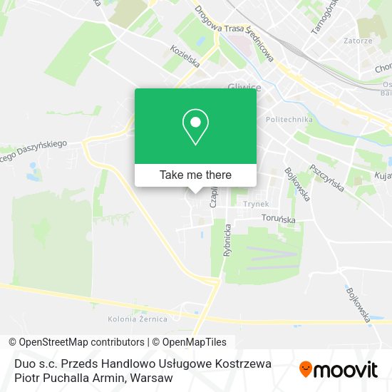 Duo s.c. Przeds Handlowo Usługowe Kostrzewa Piotr Puchalla Armin map