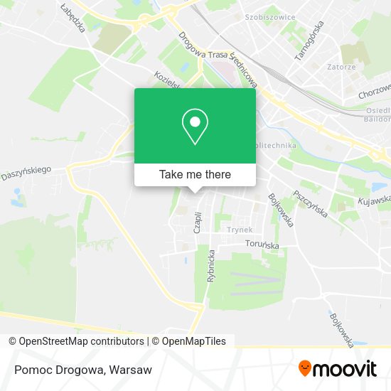 Pomoc Drogowa map