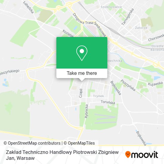 Zakład Techniczno Handlowy Piotrowski Zbigniew Jan map